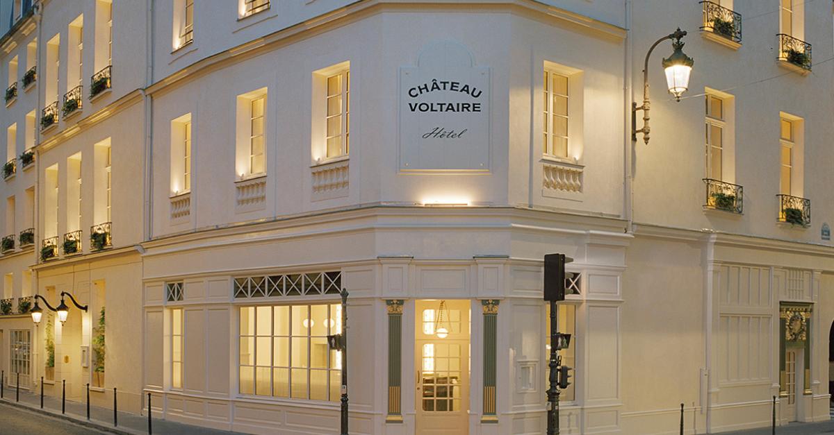 Château Voltaire in Paris - A Parisian haven where cinematic grandeur meets intimate, jewel-box luxury.